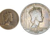 une image représentant une pièce de monnaie sur laquelle figurent la tête d'une reine et une couronne