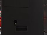 three black boxes that are stacked on top of each other