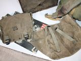 a lot of military items that are on the table