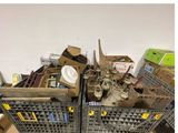 a pile of assorted items sitting on top of a table