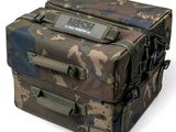 un sac camouflage posé sur une table
