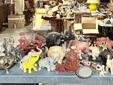 many items on the shelves in the store