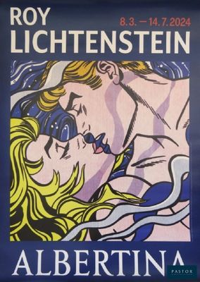 an image of a poster for a concert with a man kissing a woman