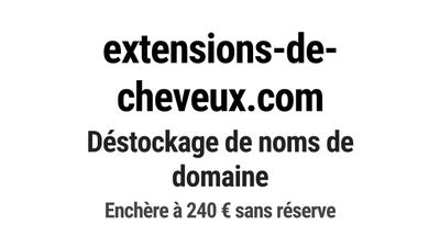 Nom de domaine extensions-de-cheveux.
