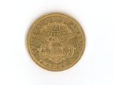 an image of a gold coin on a white surface
