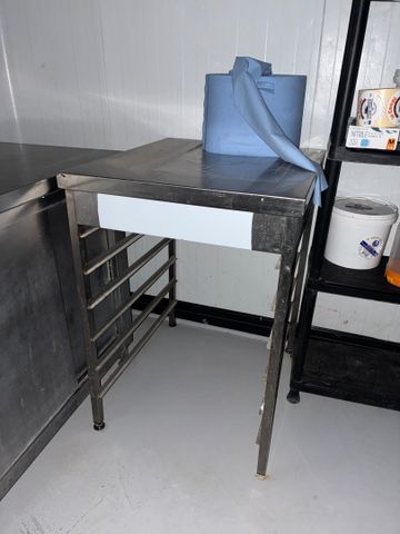 Table échelle inox