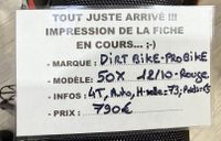 Dirt bike enfant PROBIKE 50X, 4 temps, hauteur de selle 73 c… (photo 3)