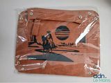 a bag with a picture of a man riding a horse