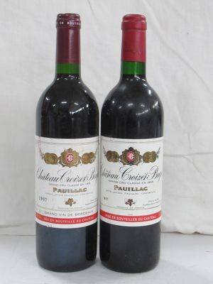 deux bouteilles de vin posées l'une à côté de l'autre sur une table