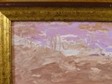 an image of a painting of a beach scene with a wave coming in