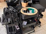 a lot of electronics that are sitting on the floor
