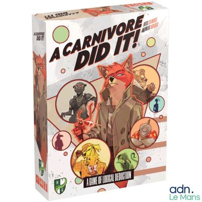 a box of a card game with a picture of a man in a hat