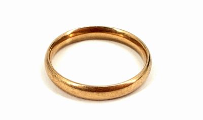 an image of a gold wedding ring on a white background