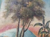 a picture of a painting on the wall of a house