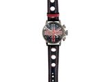 a close up of a wrist watch with a british flag on it