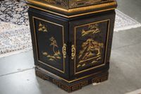 Belle vitrine vintage hexagonale avec toit en pagode - laque… (photo 5)