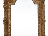 an image of a gold framed mirror on a white background