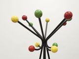 an image of a sculpture of a tree made of colored balls