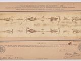 un vieux document sur lequel figure un dessin