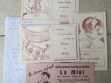 several cards and envelopes are sitting on a counter top