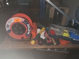 a picture of a table with tools and tools on it