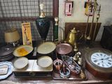 a table with a lot of different items on it