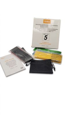 the contents of a travel kit include a black bag, a yellow bag, and a black bag