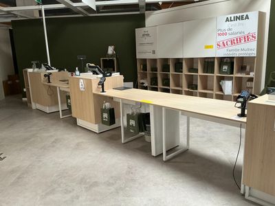 Meuble Caisse Chene Clair ET Composite Blanc X 5