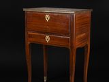 pair of george ii period mahogany bedside tables