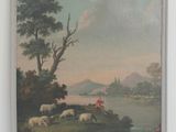 a picture of a painting on the wall of a room