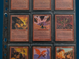 a picture of a collection of cards in a binder