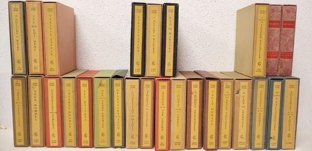 DUHAMEL Georges : Œuvres en 25 volumes sous emboitage. Dont 3 ill...