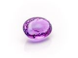 a purple amethe gems on a white background