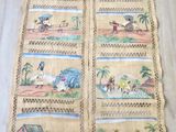 a picture of a table runner with pictures on it