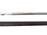 two different types of swords on a white background