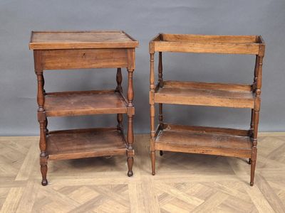 paire de tables d'appoint en chêne anglais du XIXe siècle