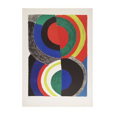 une image représentant un tableau composé de cercles superposés sur fond blanc