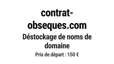 Nom de domaine contrat-obseques.