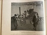an old photo of a group of people on a boat