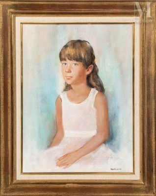 Laurent MOONENS (1911-1991) Portrait d'enfant
