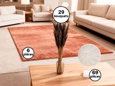 Lot DE 104 Pieces -Objets Decoratif -Tapis Polypropylene -PA…