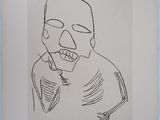 an image of a drawing of a man with his head in his hands