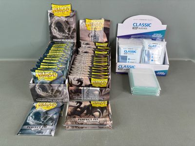 a display of various items that are on a table