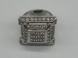 a white gold and diamond ring