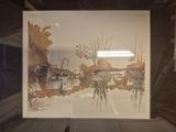 a picture of a painting hanging on a wall in a room