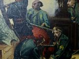 a painting of a group of people in a room