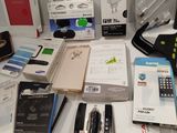 a lot of electronic items that are on the table