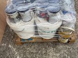 a box full of items that are sitting on a pallet