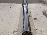a large pipe that is laying on the ground