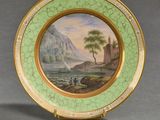 une image d'une assiette avec une peinture dessus